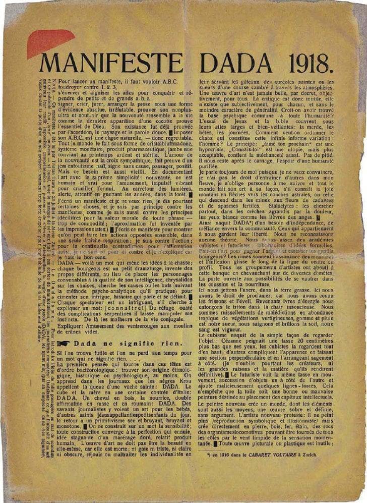 Dada Mișcarea care a zguduit arta până la bază