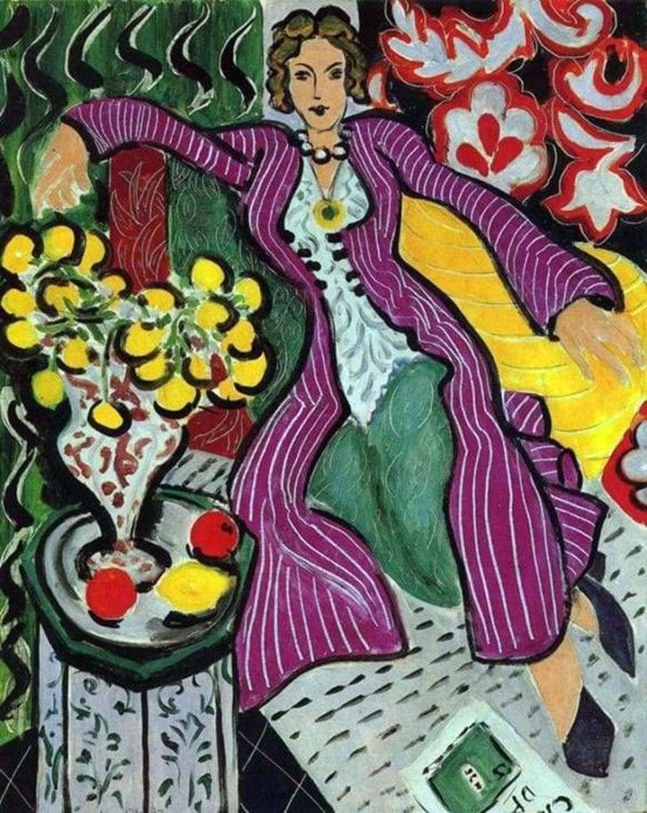 Femme au manteau violet (Femeie în palton purpuriu), 1937