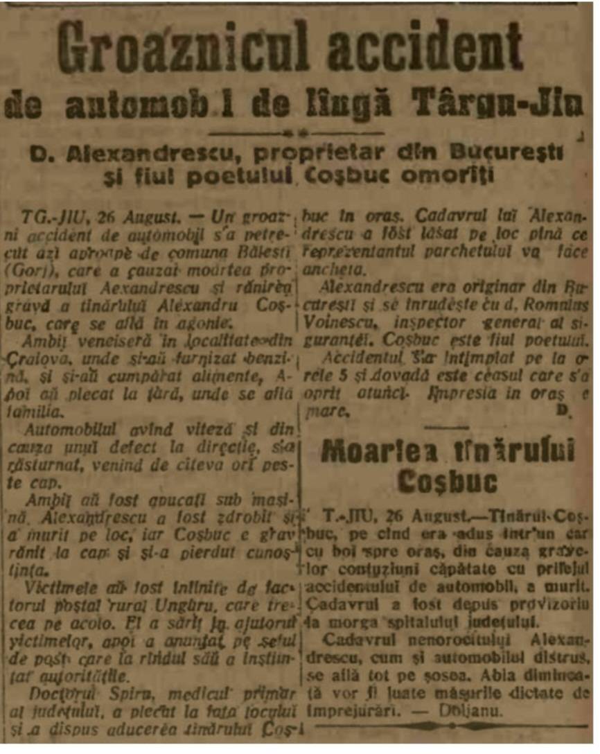 Poză ziar cosbuc