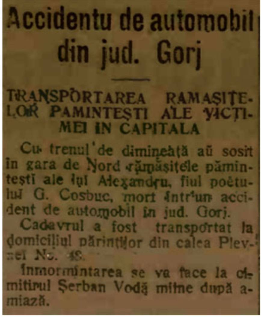 Poză ziar cosbuc